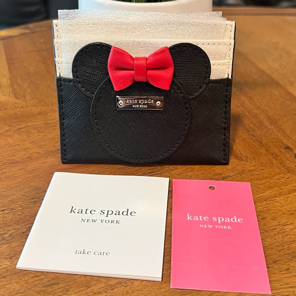 KATE SPADE Disney Minnie Mouse Cardholder NWT Collectible